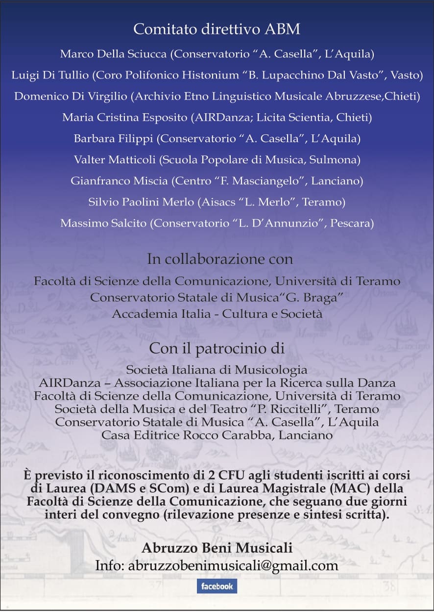 Retro Locandina Abruzzo Beni Musicali 2022 